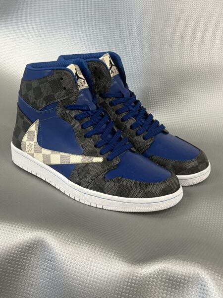 AIR JORDAN 1 RETRO HIGH DAMIER LV NERO X TRAVIS SCOTT